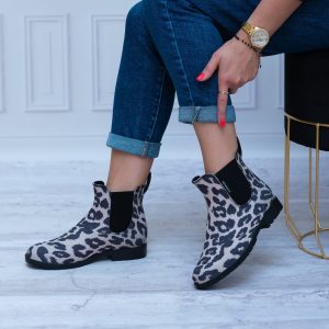 Beżowe Kalosze Damskie Niskie KAL23-11 Modne Kalosze 40 - Styl elegancki