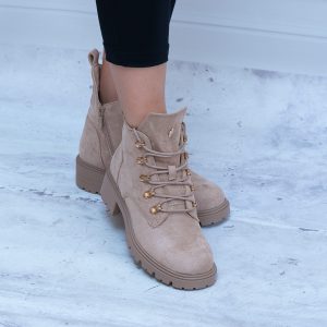 Workery Beżowe Zamszowe – Wygodne Buty Na Jesień - Styl casualowy