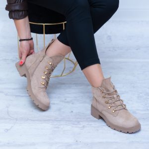 Workery Beżowe Zamszowe – Wygodne Buty Na Jesień