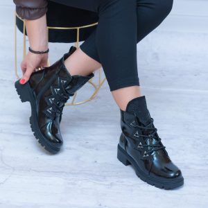 Czarne Trepy Damskie – Wygodne Buty Na Jesień - Styl miejski