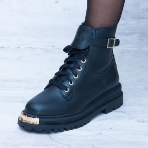 Trzewiki Damskie Skórzane Sznurowane – Modne Buty Damskie GRACE