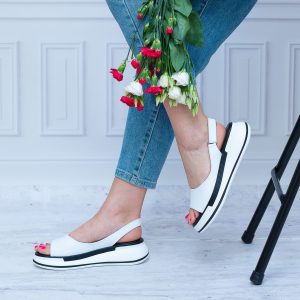 Sandały Ze Skóry GS L23-46 Białe T.Sokolski Wygodne Buty Na Lato