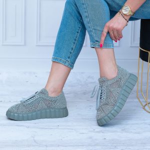 Trampki Koronkowe T.Sokolski AMI W23-340 GREY Wygodne Buty - Styl casualowy
