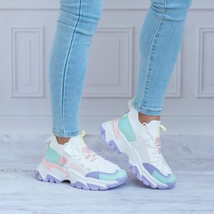 Sneakersy kolorowe SEASTAR BL322P PURPLE Na Masywnym spodzie