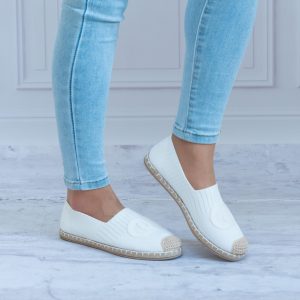 Espadryle białe damskie F92-5