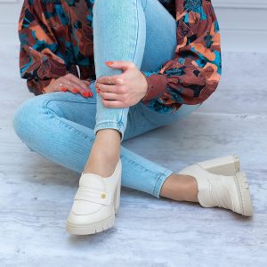 Półbuty Damskie Na Obcasie Eleganckie Półbuty Damskie - Styl klasyczny