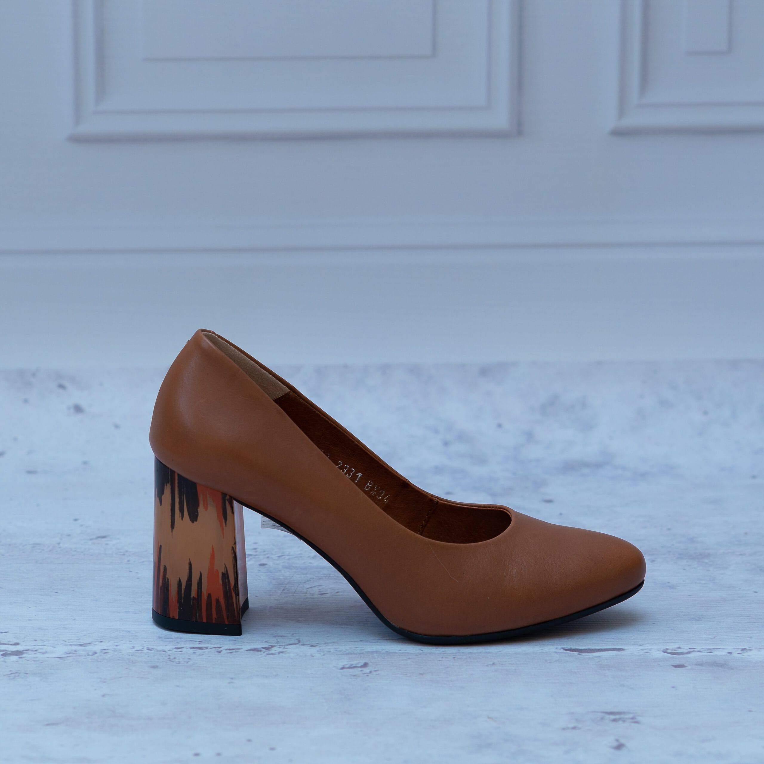 Czółenka Kordel 2331 Koniak SKÓRA - Styl elegancki