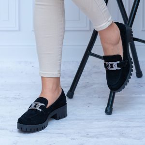 Czarne Półbuty Na Obcasie – Wygodne Buty Na Jesień