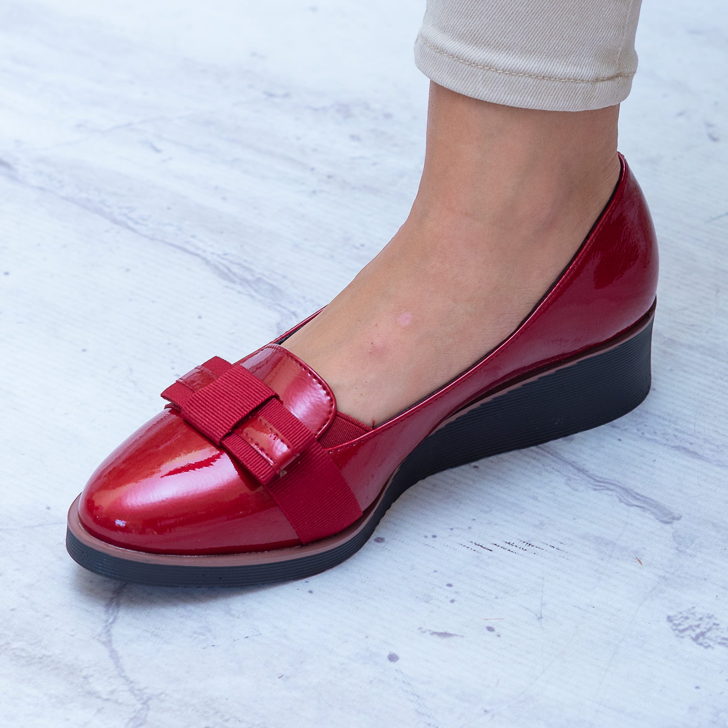 Mokasyny Lakierowane Damskie – Jesienne Buty Damskie Vinceza - Na lato