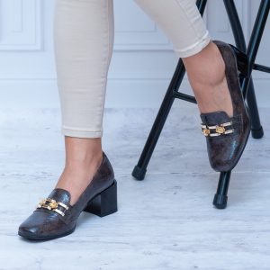 Buty Brązowe Damskie Na Słupku Modne Buty Do Sukienki Kostex