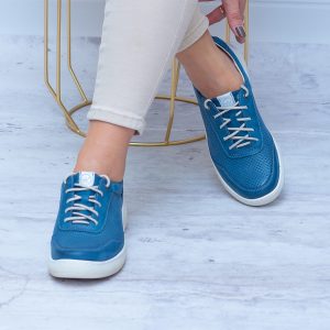 Półbuty Helios Skórzane Jesienne Buty Damskie - Styl casualowy