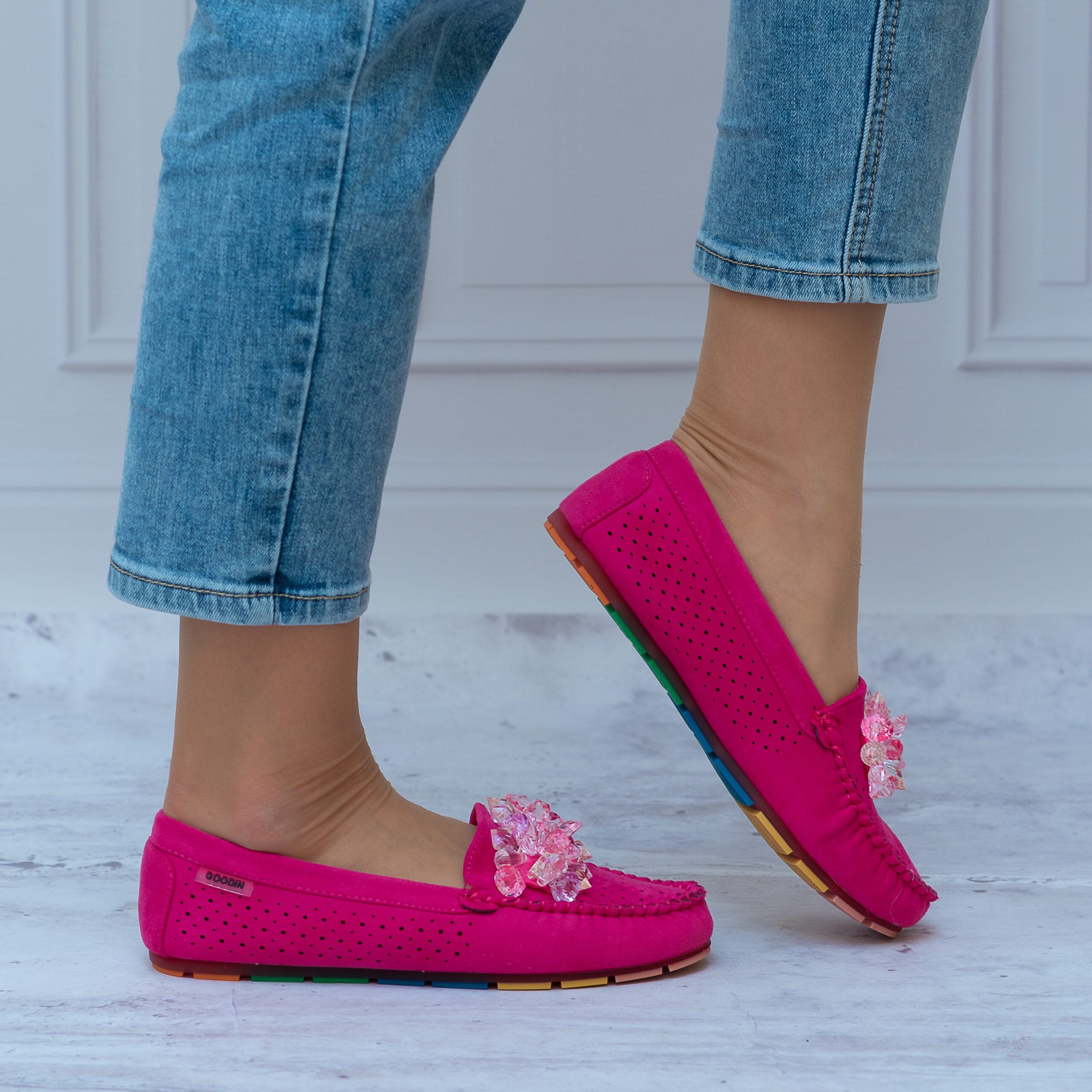 Mokasyny Fuchsja Goodin FL-678 - Styl casualowy