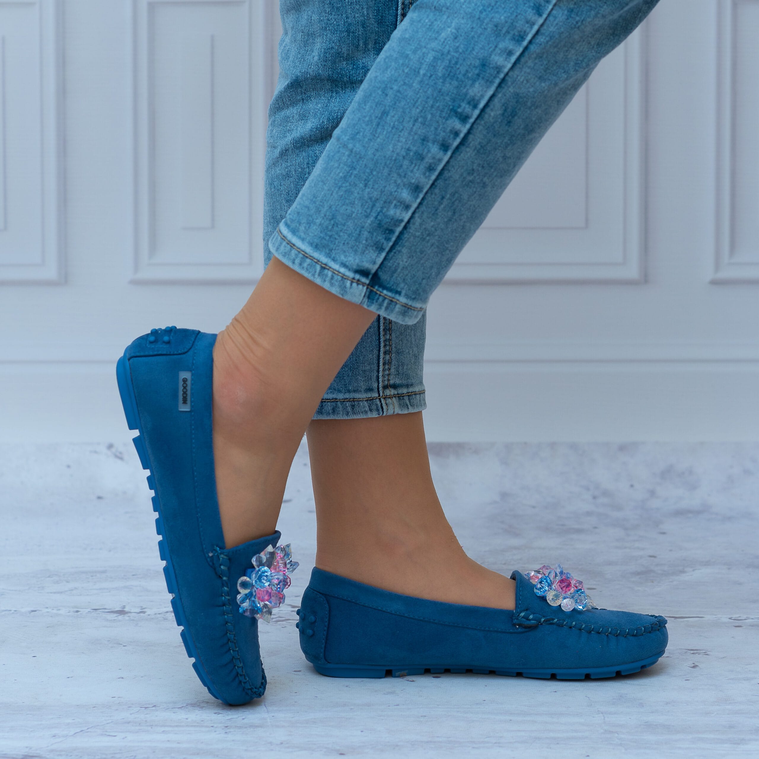 Mokasyny Jeans Goodin FL-678 - Do spodni