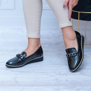 Mokasyny Damskie Na Koturnie – Jesienne Buty Damskie - Styl klasyczny
