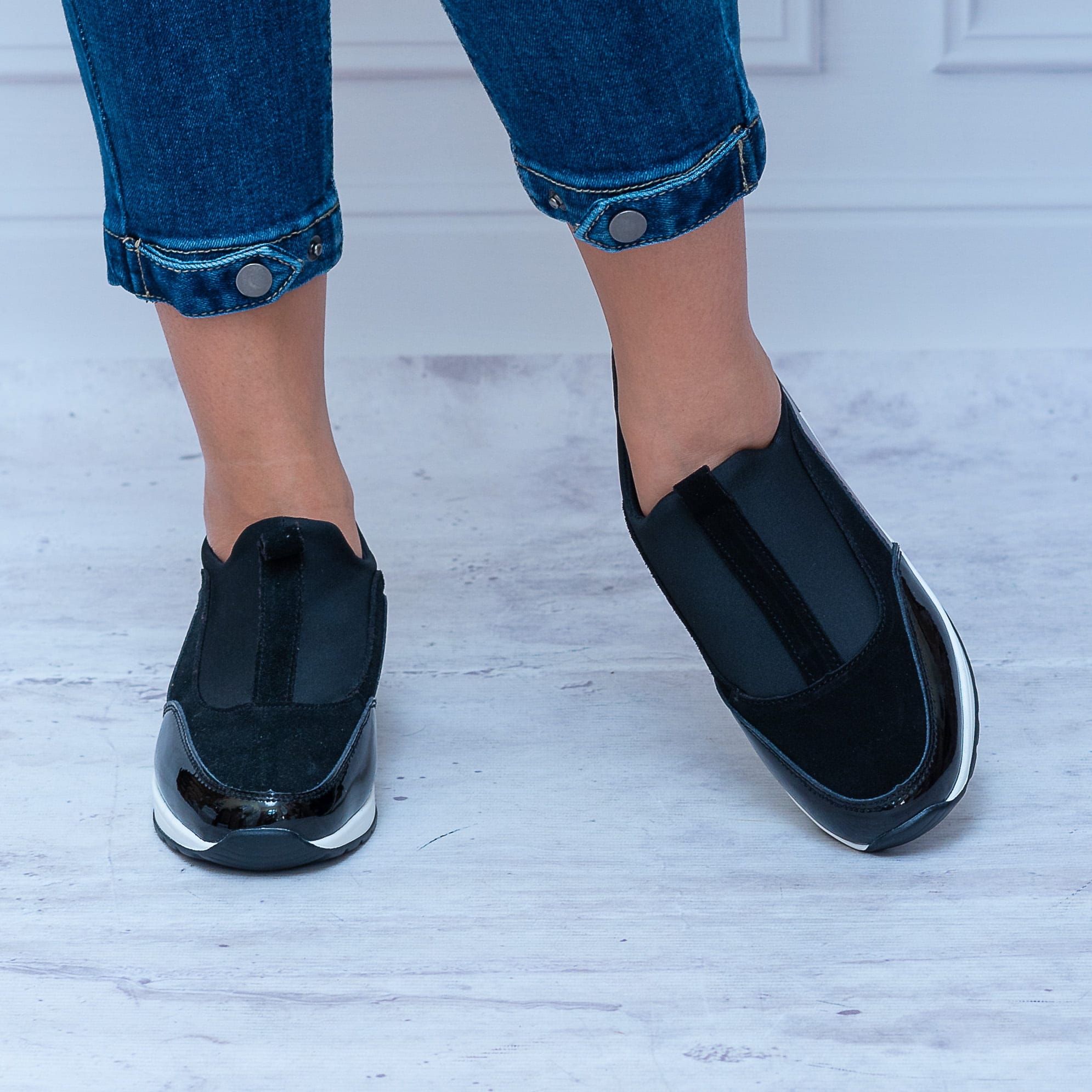 Czarne Półbuty Na Koturnie – Buty Jesienne Damskie Eleganckie T. Sokolski - Na lato