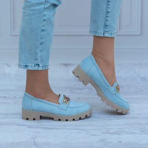 Mokasyny Niebieskie FOR BUT 019