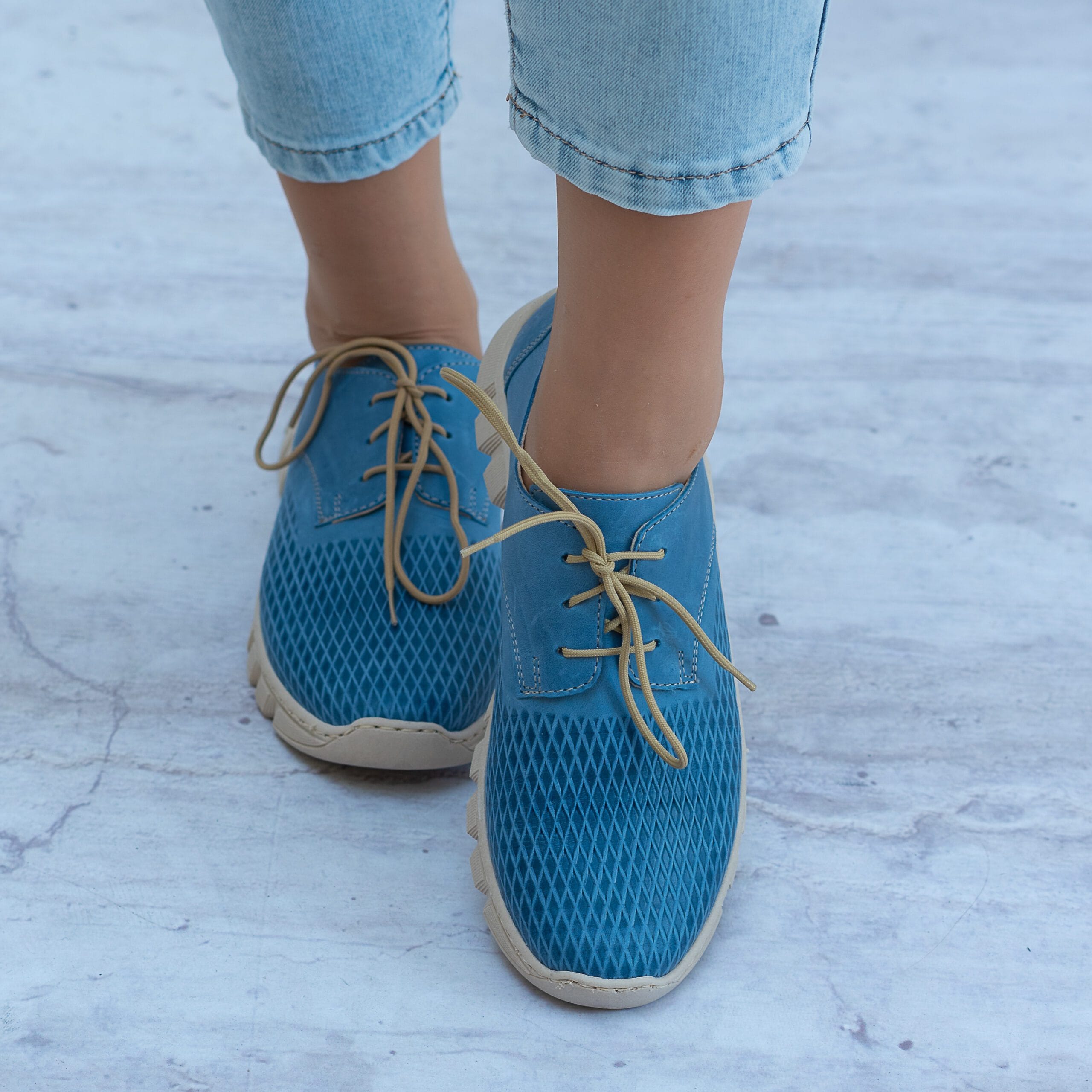 Półbuty WASAK ze skóry naturalnej 0682 Jeans - Do spodni