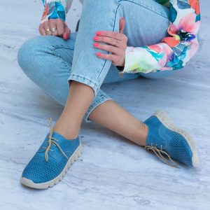 Półbuty WASAK ze skóry naturalnej 0682 Jeans - Styl casualowy