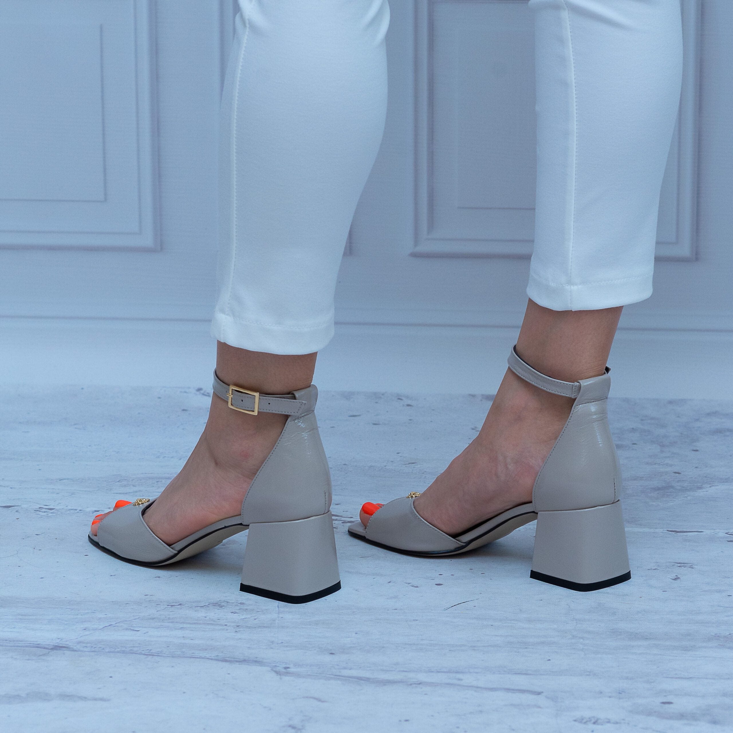 Sandały Damskie KARINO Beż – Eleganckie Buty - Styl klasyczny