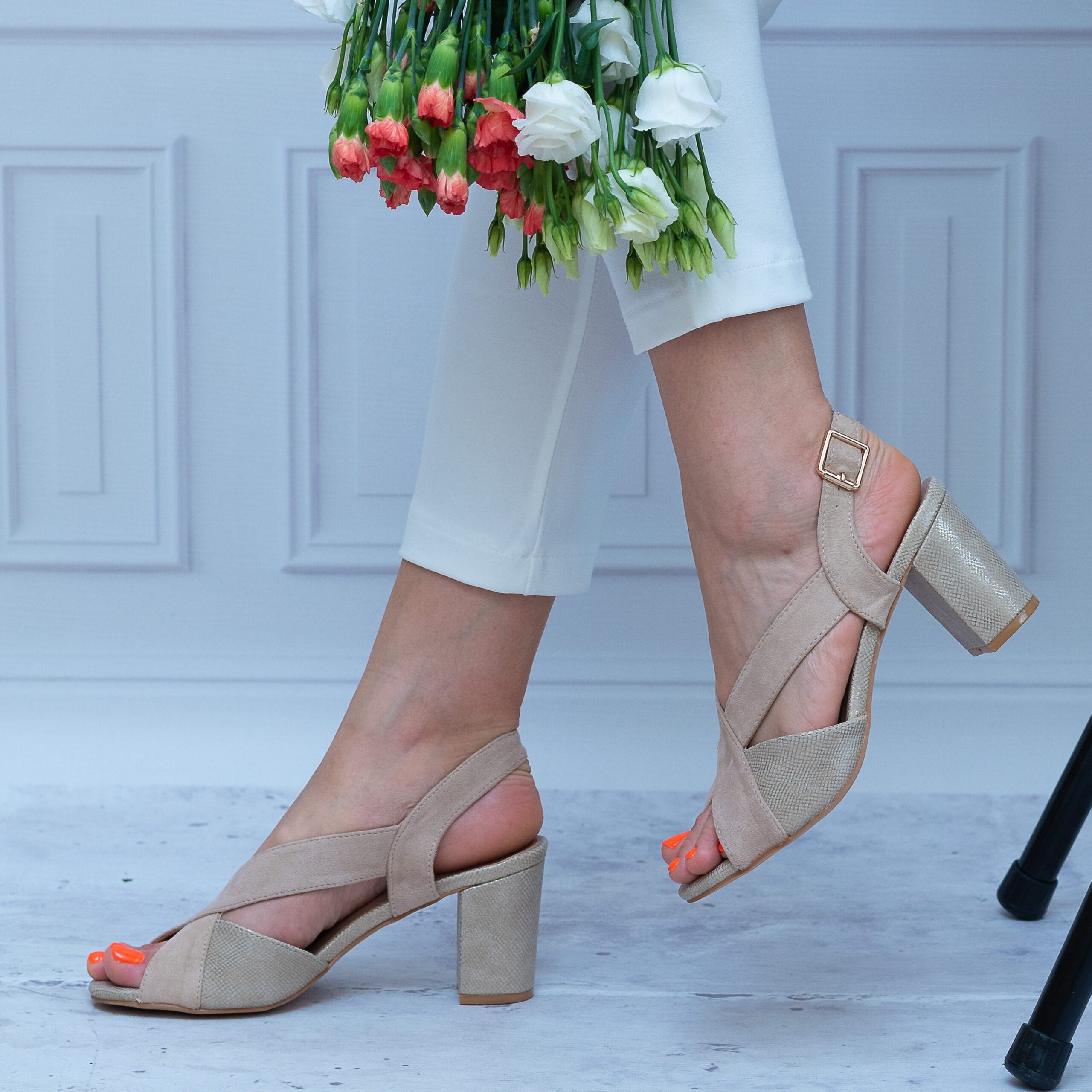 Sandały Damskie T. SOKOLSKI – Buty Na Lato – SK L21-23 Beż