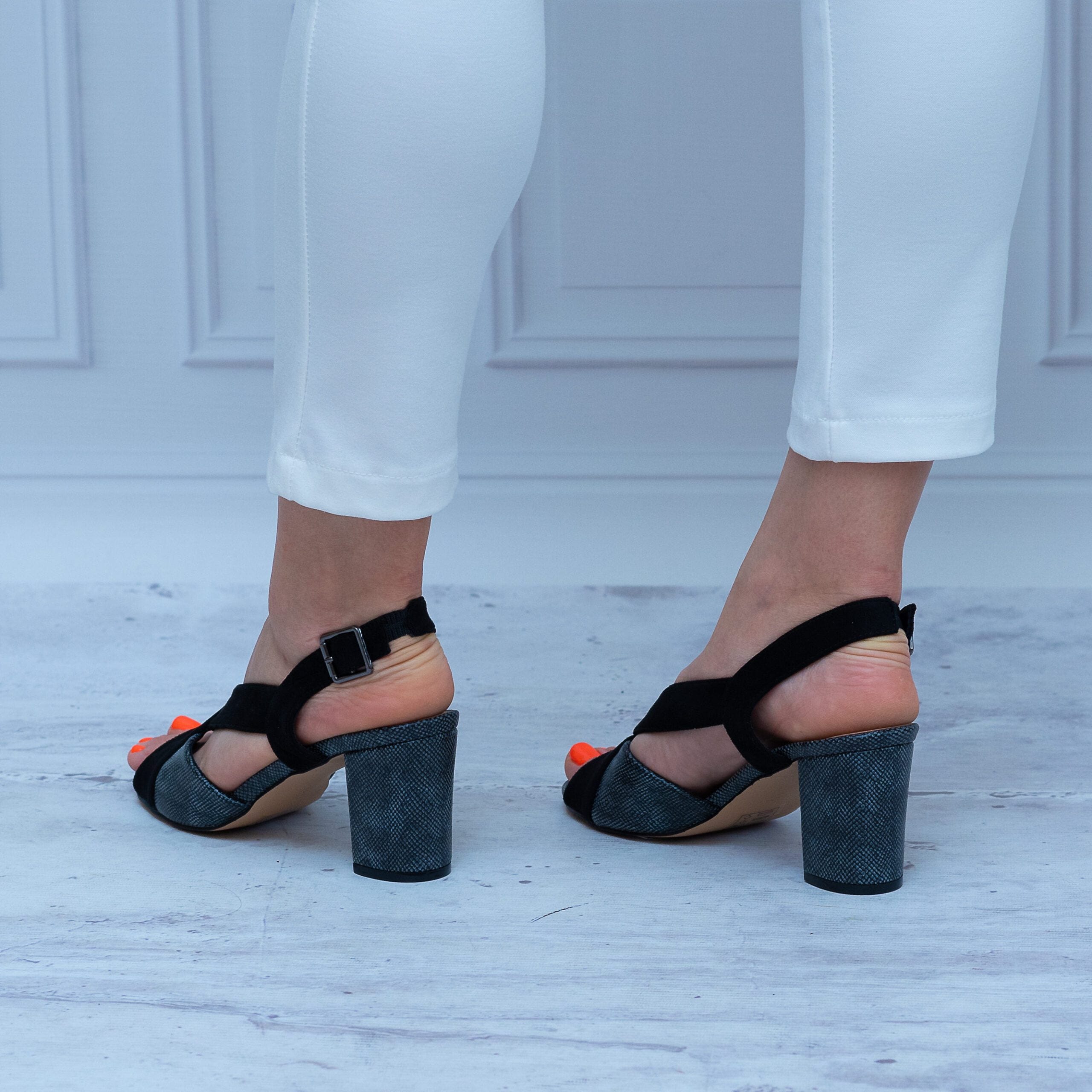 Sandały Damskie Czarne – Buty Na Lato – SK L21-23 T.Sokolski - Styl komfortowy