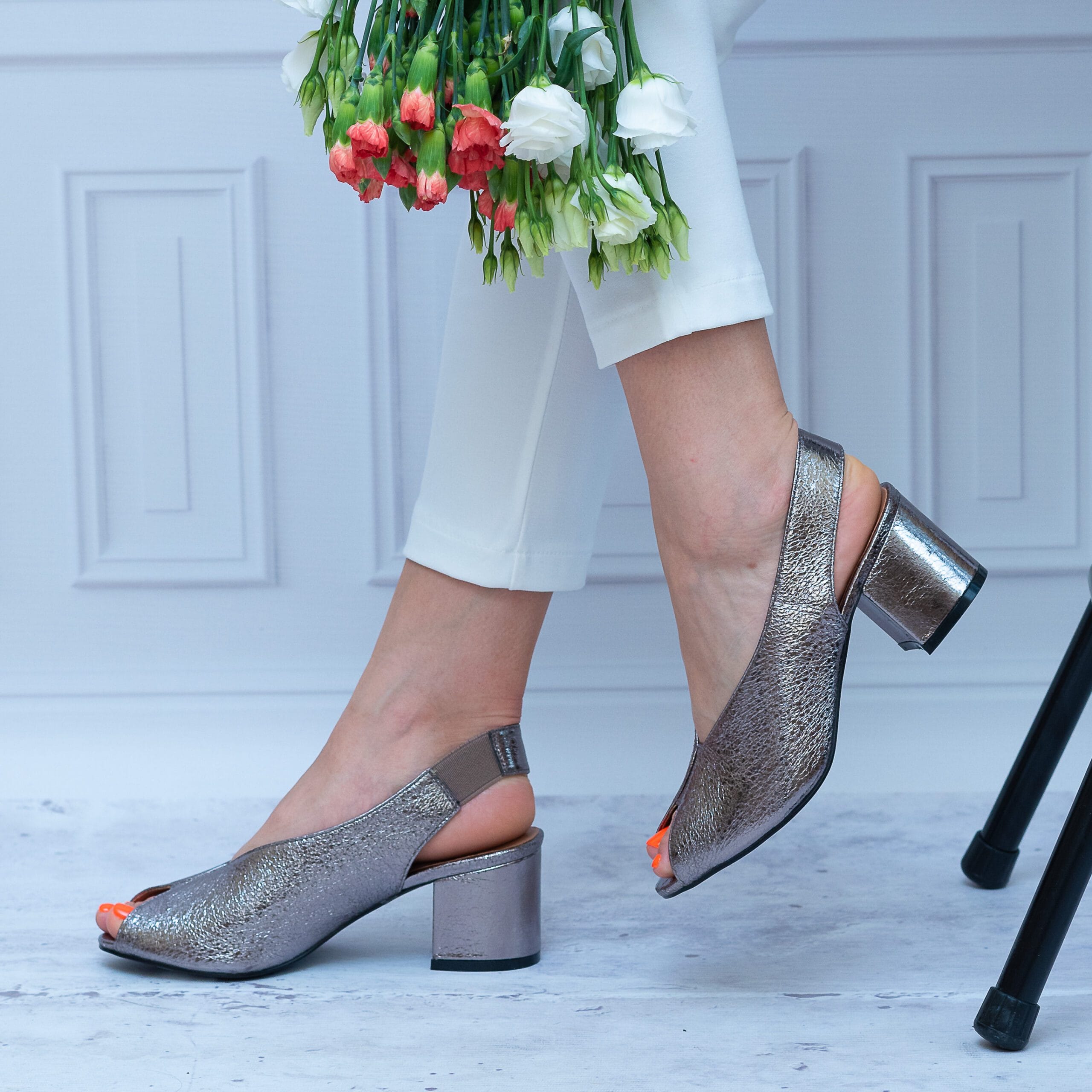 Sandały Damskie T. SOKOLSKI – Buty Na Lato – SK L20-07 Platyna