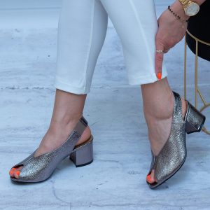 Sandały Damskie T. SOKOLSKI – Buty Na Lato – SK L20-07 Platyna - Styl klasyczny