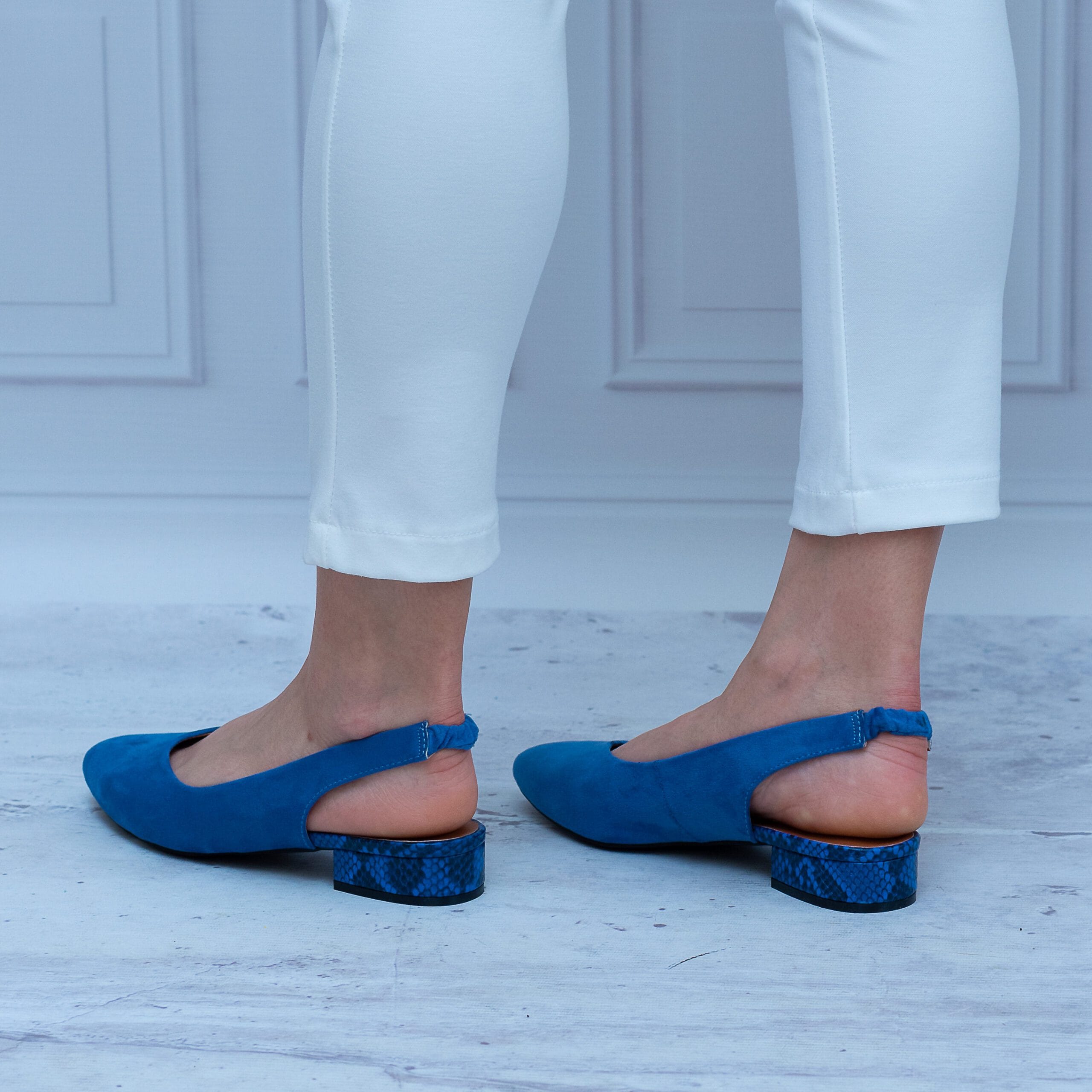 Niebieskie sandały damskie T. SOKOLSKI – Wygodne buty na lato – SK L21-14 Blue - Styl klasyczny