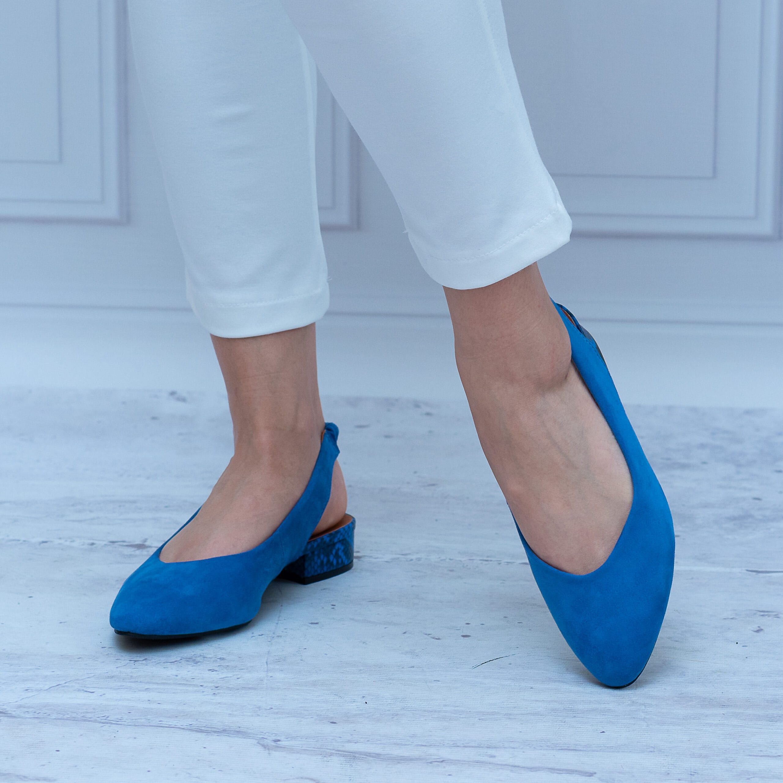 Niebieskie sandały damskie T. SOKOLSKI – Wygodne buty na lato – SK L21-14 Blue - Do sukienki