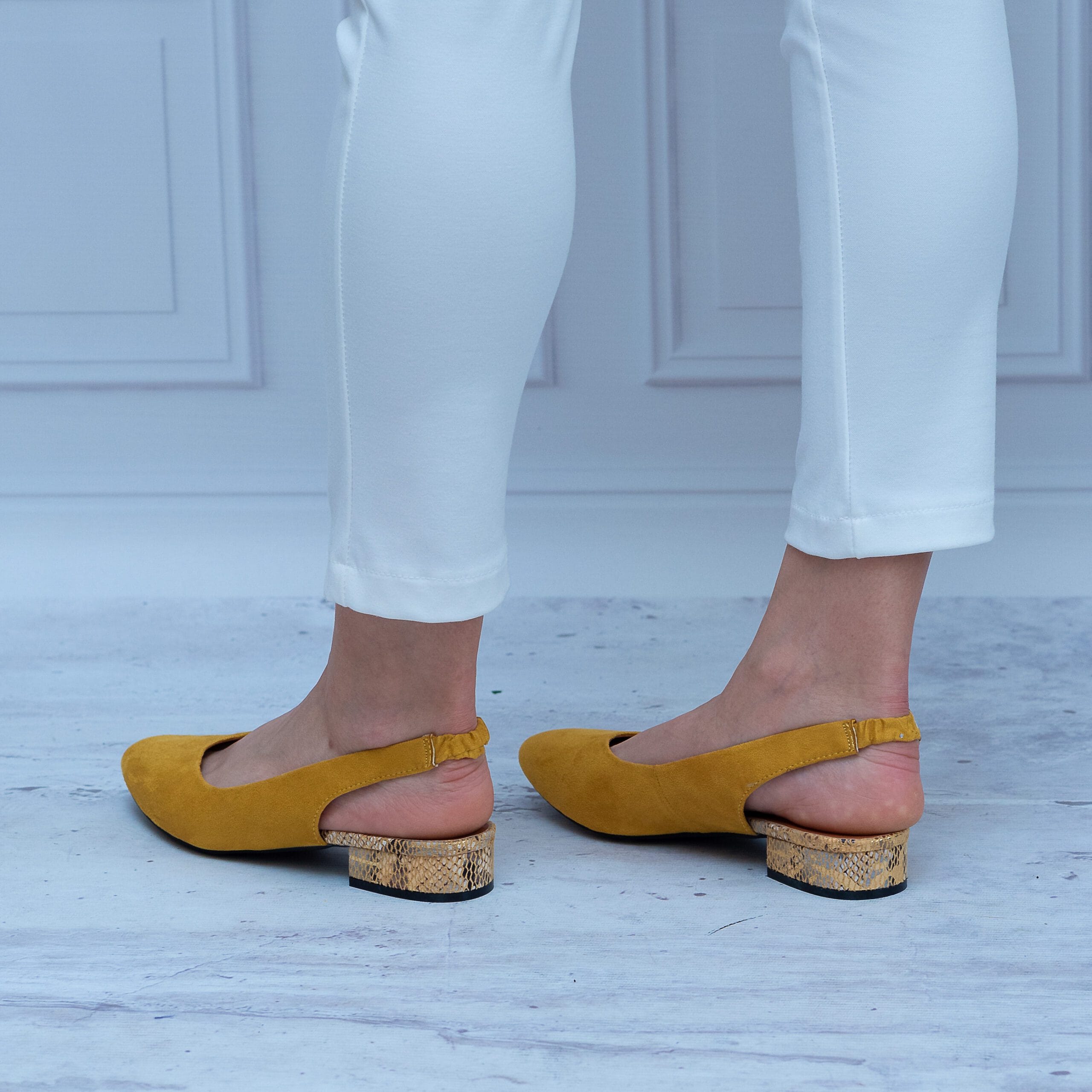 Żółte sandały damskie T. SOKOLSKI – Wygodne buty na lato SK L21-14 Yellow - Styl klasyczny