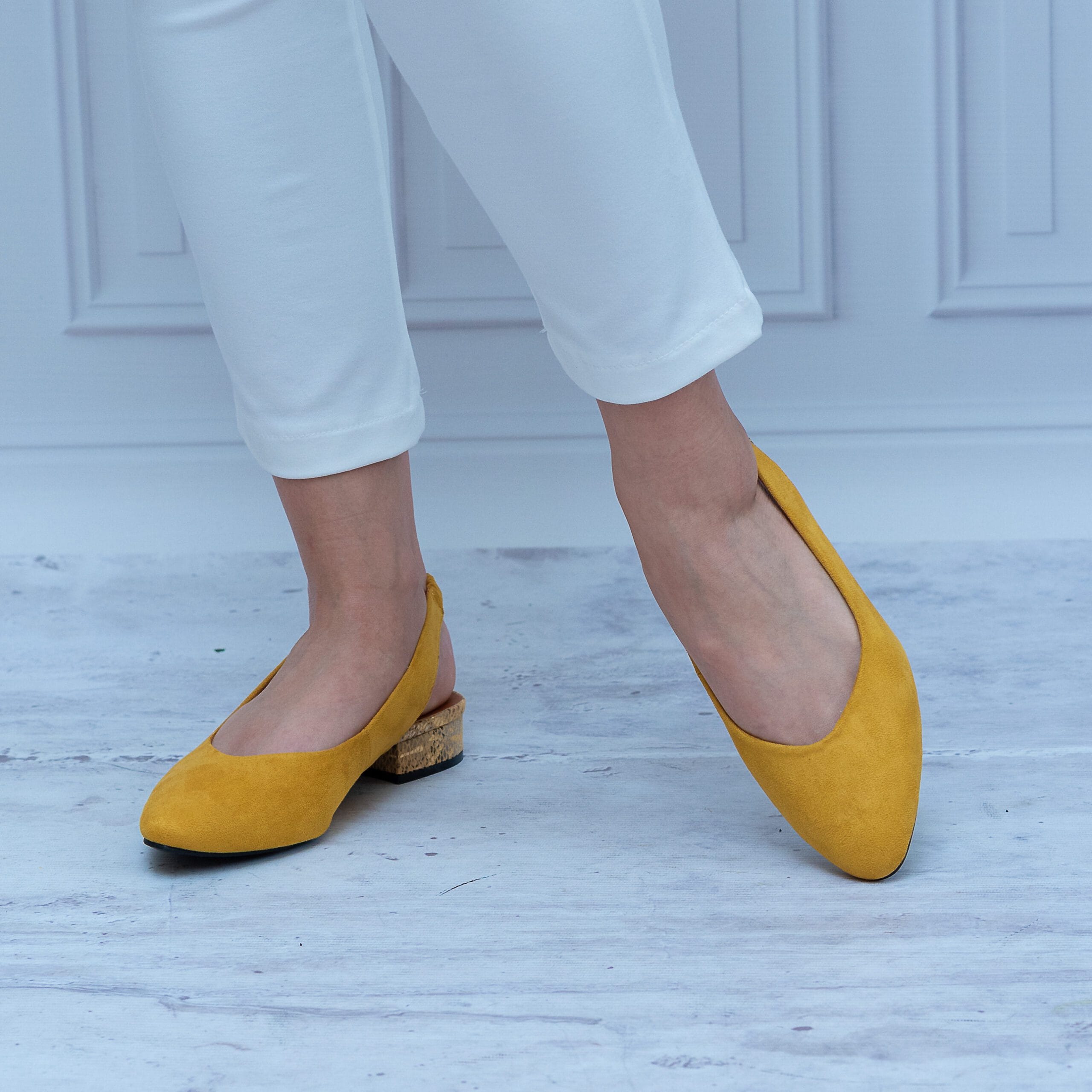 Żółte sandały damskie T. SOKOLSKI – Wygodne buty na lato SK L21-14 Yellow - Do sukienki
