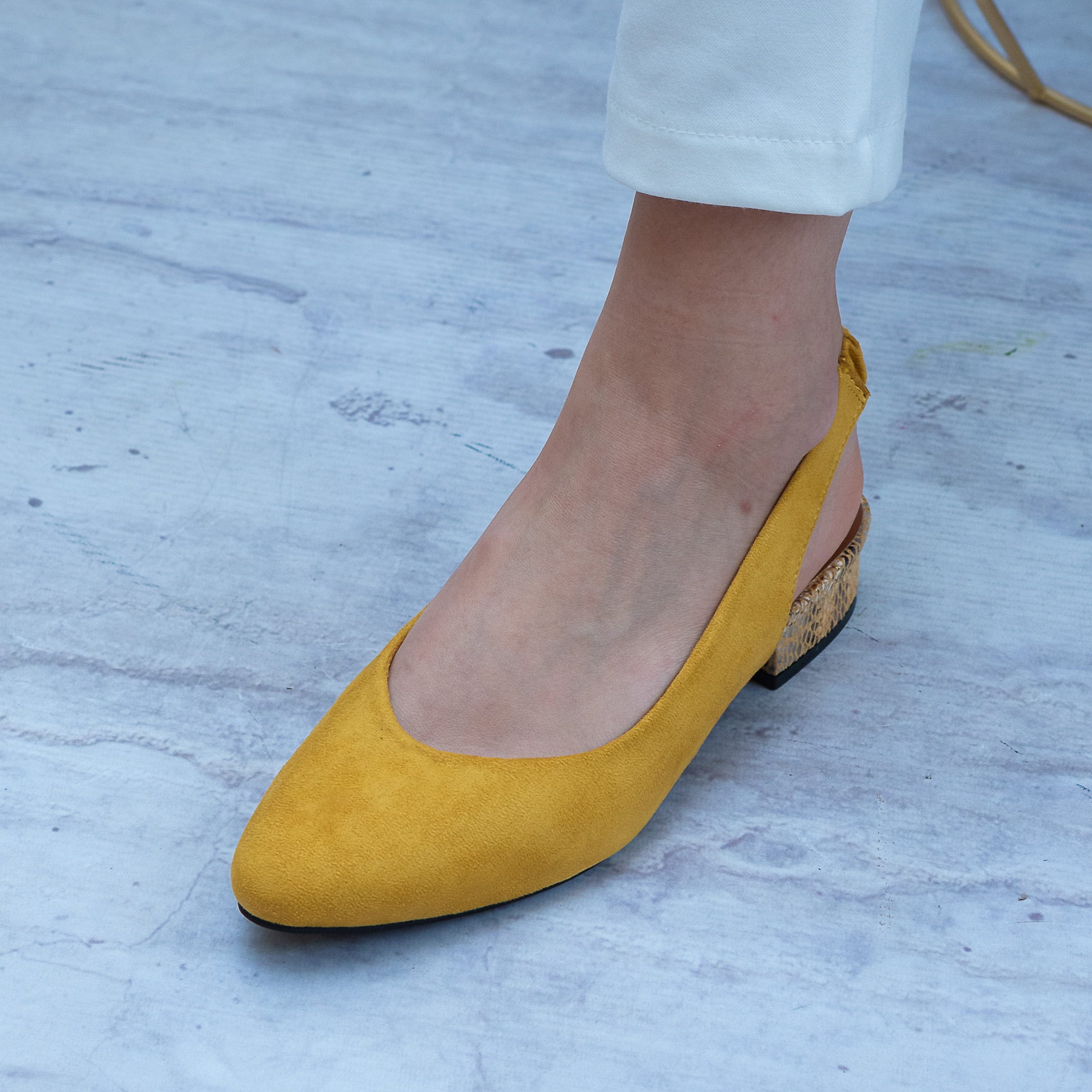 Żółte sandały damskie T. SOKOLSKI – Wygodne buty na lato SK L21-14 Yellow - Na lato