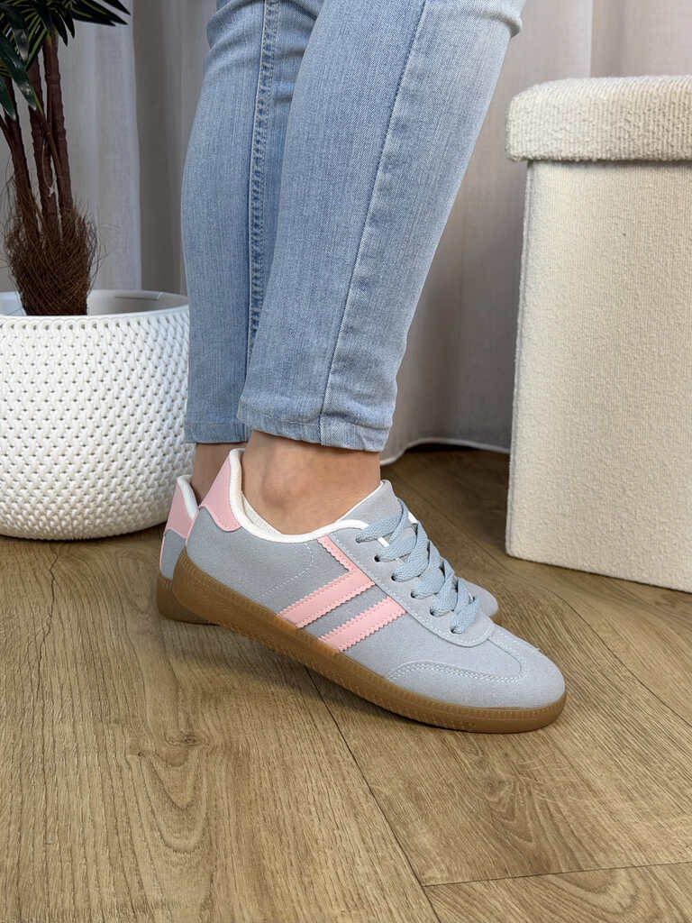 Niebieskie trampki sportowe damskie Seaestar Bl659P - Na jesień