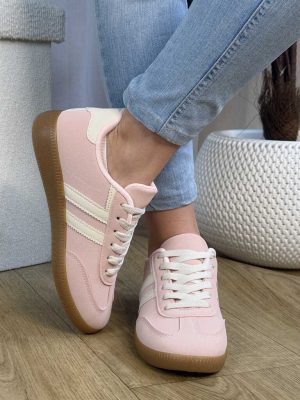 Różowe trampki sportowe damskie Seaestar Bl659P - Styl casualowy