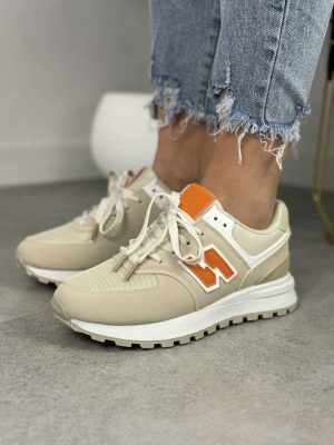 Sneakersy damskie BEIGE LY085 – Wygodne buty spotrowe - Styl casualowy