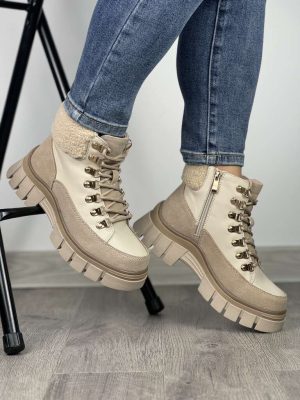 Beżowe sneakersy damskie sportowe T.Sokolski Z24-276 - Na jesień