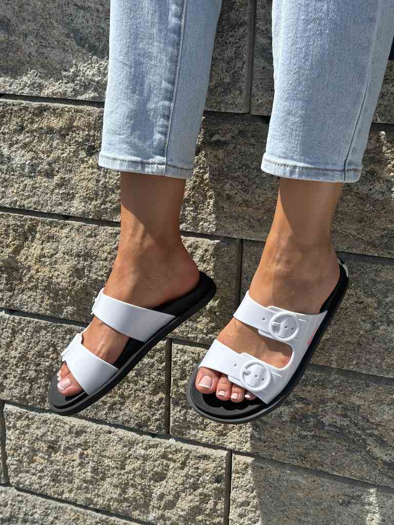 Klapki Ipanema białe Fllow Fem 26877-AF996 Black/white - Na wakacje