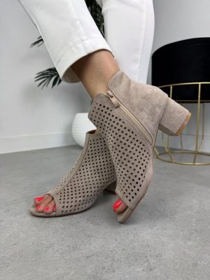 Ażurowe sandały damskie na słupku T.Sokolski W24-100 - Styl elegancki