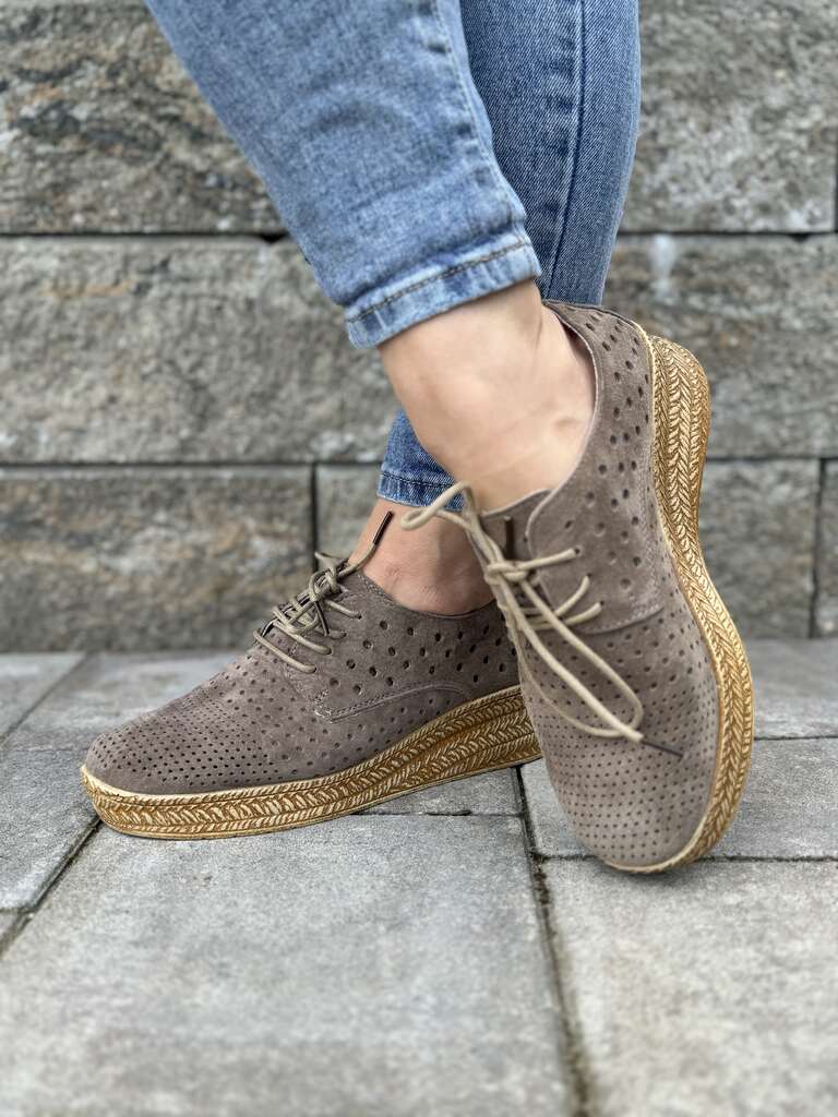 Brązowe półbuty damskie skórzane – Wygodne buty Filippo - Na wiosnę