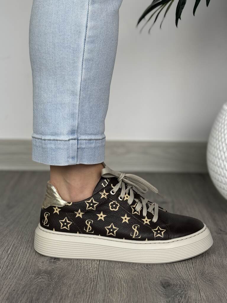 Brązowe buty damskie skórzane Libero 3050 - Do spodni