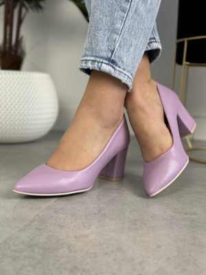 Polskie czółenka damskie 480 FOR BUT Lila – Wygodne buty na niskim obcasie - Styl elegancki