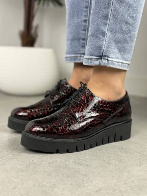 Półbuty Skórzane Na Grubej Podeszwie – Buty Damskie Eleganckie Kostex