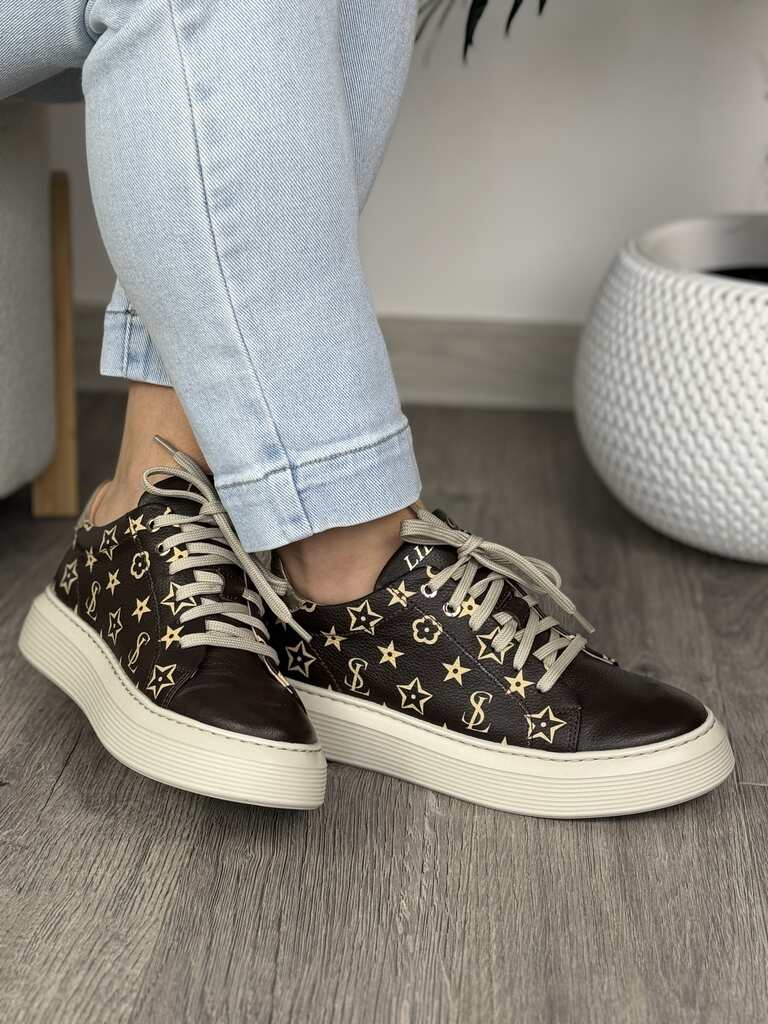 Brązowe buty damskie skórzane Libero 3050 - Styl miejski