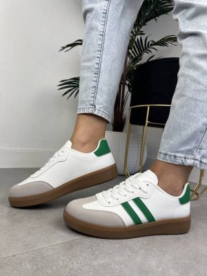 Białe buty sportowe damskie K2361 White - Styl casualowy