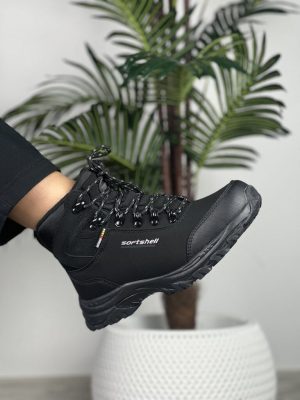 Czarne buty sportowe trekingowe damskie American Club - zdjęcie produktu 6