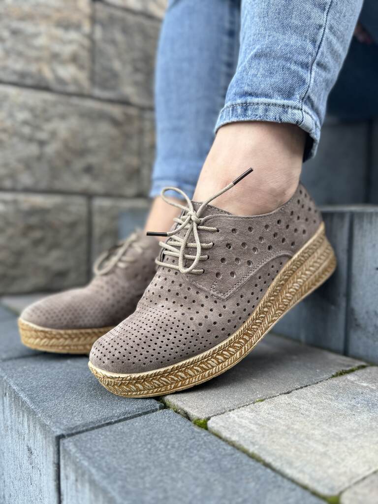 Brązowe półbuty damskie skórzane – Wygodne buty Filippo - Do spodni