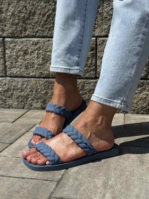 Klapki damskie gumowe Ipanema 26826 Niebieskie - Styl klasyczny