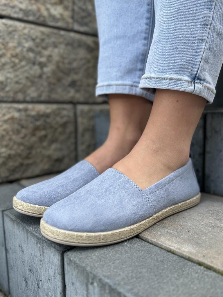 Niebieskie espadryle damskie – Modne buty na każdą okazję Potocki - Do sukienki