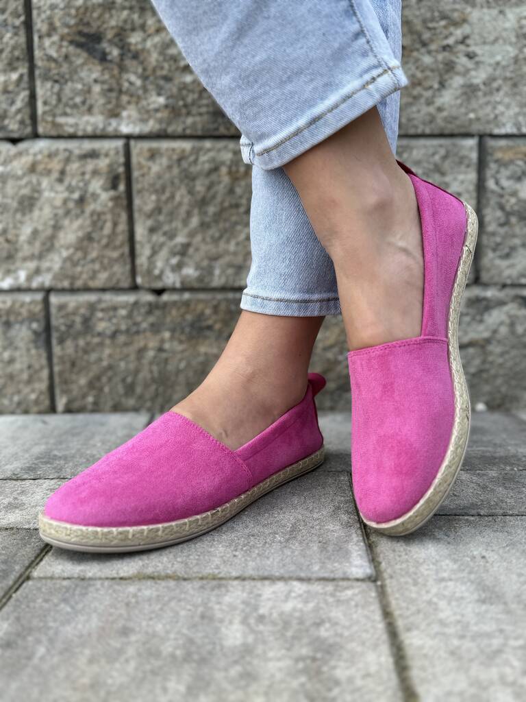 Fuchsjowe espadryle damskie – Modne buty na każdą okazję Potocki - Do sukienki