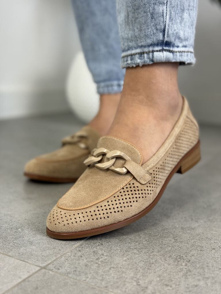 Modne mokasyny damskie ażurowe – Wygodne mokasyny damskie Potocki - Styl smart casual